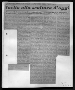 LA MOSTRA INTERNAZIONALE ALL'APERTO ALLA TRIENNALE - Invito alla scultura d'oggi - Convegno ideale di artisti moderni e contemporanei - Esponenti dell'arte tradizionale e d'avanguardia - Da Renoir a Boccioni - Le opere di Laurens e Moore - La figura di Wotruba, sta in IL POPOLO DI MILANO - quotidiano