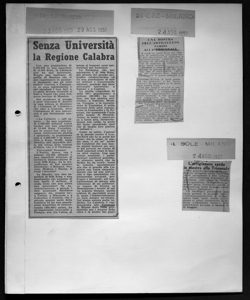 Senza università la Regione Calabra, sta in IL GIORNALE DEL MEZZOGIORNO - periodico