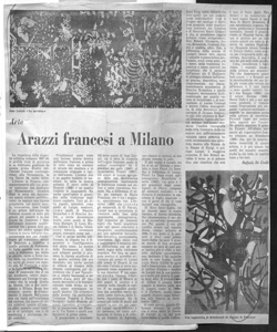 Arazzi francesi a Milano, sta in IL CONTEMPORANEO - periodico