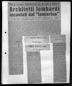 Il Premio Cornigliano per l'utilizzazione in architettura di pannelli di lamierino smaltato, sta in CORRIERE MERCANTILE - quotidiano