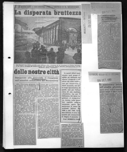 È MANCATO L'INCONTRO FRA L'ANTICO E IL MODERNO - La disperata bruttezza delle nostre città - Inaugurato alla Triennale il Congresso sull'attualità urbanistica del monumento, sta in AVANTI! - quotidiano