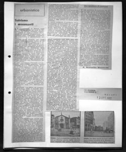 urbanistica - Salviamo i monumenti, sta in LA TRIBUNA - periodico