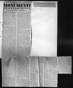 I VANDALI IN CASA - MONUMENTI E FANTASCIENZA, sta in IL MONDO - periodico