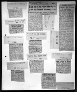 Concorso internazionale di disegni per tessuti, sta in GAZZETTA DEL SUD - quotidiano