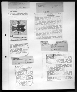 Un successo veramente straordinario ha ottenuto il bando di concorso internazionale per il manifesto dell'Undicesima Triennale di Milano, sta in RIVISTA TECNICA DELLA SVIZZERA ITALIANA - periodico
