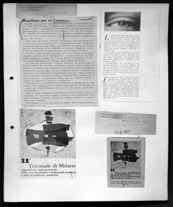 Il manifesto ufficiale, vincitore del recente concorso, dell'XI Triennale di Milano, sta in ELETTRODOMESTICA - periodico