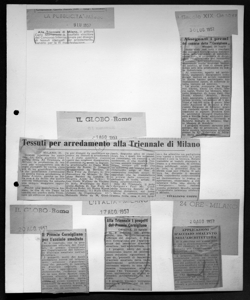 Alla Triennale di Milano, il pittore Carlo Montarsolo, sta in LA PUBBLICITÀ - periodico