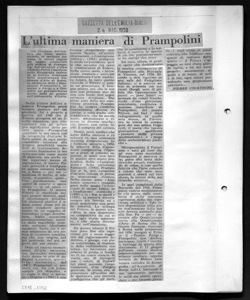 L'ultima maniera di Prampolini, sta in GAZZETTA DELL'EMILIA - quotidiano