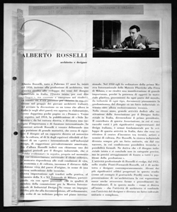 ALBERTO ROSSELLI - architetto e designer, sta in POLIPLASTI - periodico