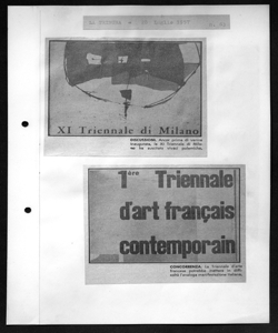 XI Triennale di Milano, sta in LA TRIBUNA - quotidiano