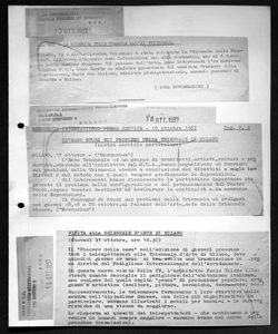 CONVEGNO STUDI SUI PROBLEMI DELLA TRIENNALE DI MILANO, sta in MERCURIUS INTERNATIONAL PRESS SERVICE (M.I.P.S.) - agenzia stampa