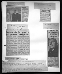 Alla Undicesima Triennale - Inaugurata la mostra del premio Cornigliano, sta in IL SOLE - quotidiano