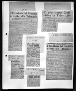 ACCOMPAGNATO DALLE MAGGIORI AUTORITÀ - Il Presidente del Consiglio in visita alla <<Triennale>>, sta in IL POPOLO DI MILANO - quotidiano