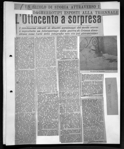 UN SECOLO DI STORIA ATTRAVERSO I DAGHERROTIPI ESPOSTI ALLA TRIENNALE - L'ottocento a sorpresa - I vecchissimi ritratti di illustri personaggi del secolo scorso e soprattutto un fotoreportage sulla guerra di Crimea dimostrano come l'arte della fotografia non sia poi giovanissima, sta in AVANTI! - quotidiano