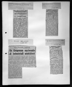 ALLA UNDICESIMA TRIENNALE - Un congresso nazionale di industriali mobilieri, sta in IL SOLE - quotidiano