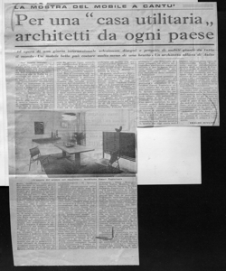 LA MOSTRA DEL MOBILE A CANTÙ, sta in PAESE SERA - quotidiano