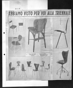 ABBIAMO VISTO PER VOI ALLA TRIENNALE, sta in SEDIA E MOBILE - periodico