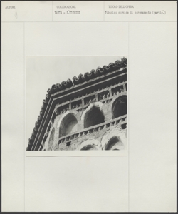 Pavia - Basilica di San Michele Maggiore - Tiburio - Cornice