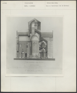 Pavia - basilica di San Michele Maggiore - Sezione trasversale