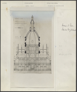 Pavia - Duomo - Sezione longitudinale