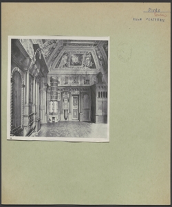 Piuro - Villa Vertemate - Interno - Sala di Giunone - Affreschi - Stufa - Rivestimento Ligneo