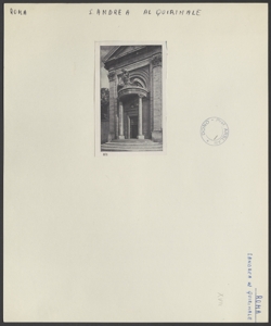 Roma - S. Andrea al Quirinale - Esterno - Facciata