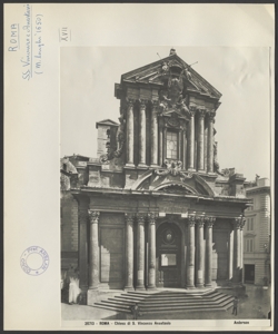 Roma - Ss. Vincenzo e Anastasio - Esterno - Facciata