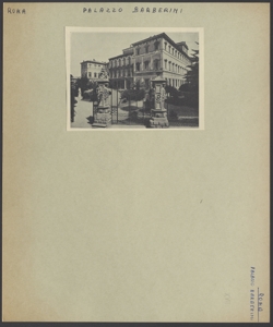 Roma - Palazzo Barberini - Esterno - Facciata - Giardino