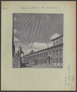 Roma - Palazzo del Quirinale - Esterno - Facciata - Piazza