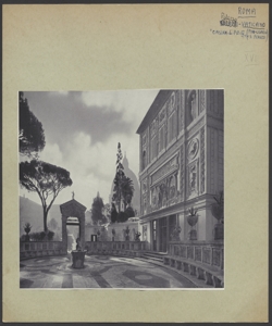 Roma - Palazzo Vaticano - Giardino - Casino di Pio IV - Esterno - Facciata - Piazzetta - S. Pietro - Cupola