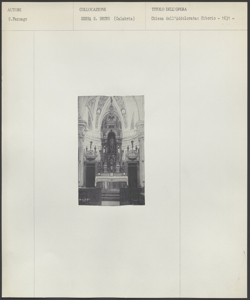 Serra S. Bruno - Chiesa dell'Addolorata - Interno - Presbiterio - Ciborio