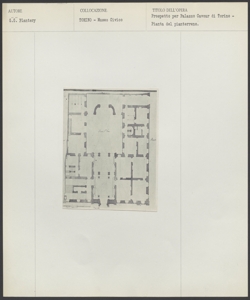 Torino - Palazzo Cavour - Pianta - Pianterreno