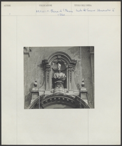 Brescia - SS. Nazaro e Celso - Facciata - Portale - Particolare - Busto - Alessandro Fè