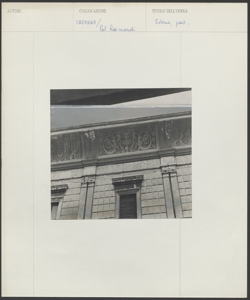 Cremona - Palazzo Raimondi - Esterno - Facciata - Particolare - Fregio