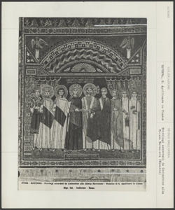 Ravenna - S. Apollinare in Classe - Interno - Mosaico - Particolare - Privilegi accordati da Costantino alla Chiesa Ravennate