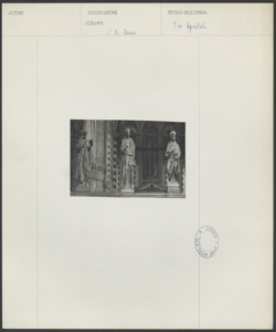 Verona - S. Zeno - Interno - Sbarramento presbiteriale - Particolare - Statua - Apostoli
