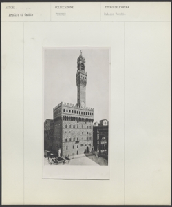 Firenze - Palazzo Vecchio - Arnolfo di Cambio - Piazza della Signoria