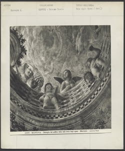 Mantova - Palazzo Ducale - Sala degli Sposi - Soffitto - Particolare - Mantegna
