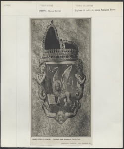 Venezia - Museo Correr - Diploma di nobiltà della famiglia Ferro