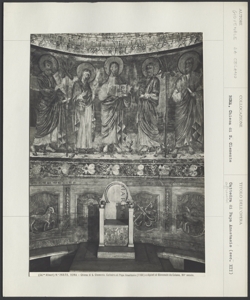 Roma - S. Clemente - Interno - Abside - Affreschi - Cattedra di S. Anastasio