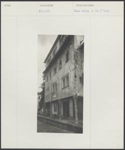 Belluno - Casa Antica - Via Santa Croce - Edificio Architettonico