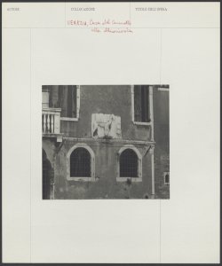 Venezia - Casa del Cammello alla Misericordia - Palazzo Mastelli - Bassorilievo - Edificio Architettonico