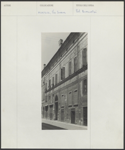 Mantova - Palazzo Bonaccolsi - Via Cavour - Edificio Architettonico