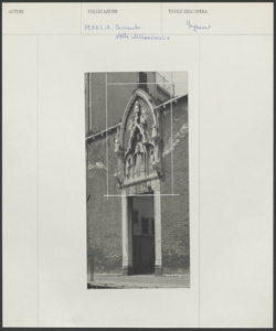 Venezia - Convento della Misericordia - Ingresso - Portale Monumentale - Scultura - Edificio Architettonico