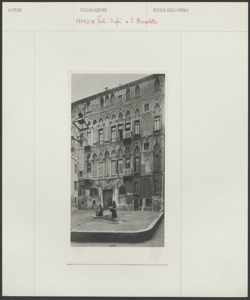Venezia - Palazzo Orfei - Campo San Benedetto - Edificio Architettonico