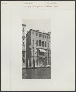 Venezia - Canal Grande - Palazzo Barlo - Edificio Architettonico