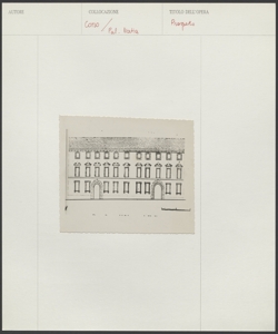 Como - Palazzo Natta - Rilievo - Prospetto