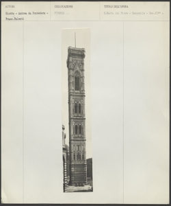 Firenze - Santa Maria del Fiore - Campanile - Giotto - Andrea da Pontedera - Francesco Talenti - Edificio Architettonico