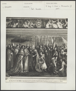 Venezia - Palazzo Ducale - Il Doge S. Ziani e Alessandro III - Dipinto - Leandro Bassani
