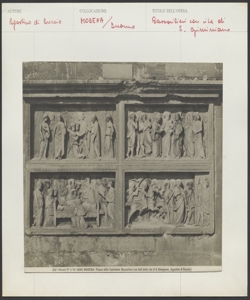 Modena - Duomo - Bassorilievi con Vita di S. Giminiano - Agostino di Duccio